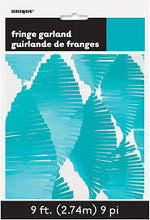 Load image into Gallery viewer, Teal Fringed Garland - 2.74m
