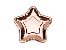 Load image into Gallery viewer, Rose Gold Star Plates  - 18cn
