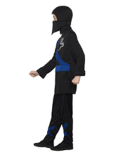 Load image into Gallery viewer, Ninja Assassin Costume, Black &amp; Blue
