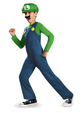 Load image into Gallery viewer, Nintendo Super Mario Brothers Luigi Kids Costume
