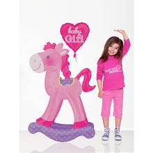 Load image into Gallery viewer, Rocking Horse Baby Girl Airwalker Balloon
