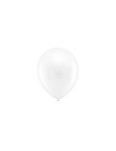 Load image into Gallery viewer, Rainbow Balloons 30cm metallic white - 100pcs
