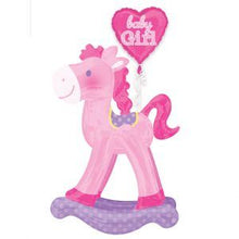 Load image into Gallery viewer, Rocking Horse Baby Girl Airwalker Balloon
