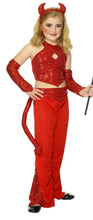 Load image into Gallery viewer, Childs Sequin Devil Halloween Costume 3 - 5 years
