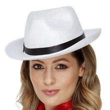 Load image into Gallery viewer, Gangster Hat, 1920's, White
