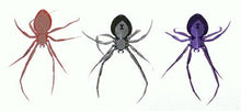 Load image into Gallery viewer, 3-D Spider Glow-In-The-Dark Foil Hanging Decoration 3ct
