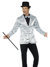 Load image into Gallery viewer, Sequin Jacket, Mens - Silver
