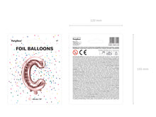 Load image into Gallery viewer, Rose Gold Foil balloon Letter &#39;&#39;C&#39;&#39;

