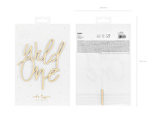 Load image into Gallery viewer, Wooden topper Wild One, 22cm
