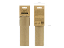 Load image into Gallery viewer, Paper straws - kraft - 19.5cm

