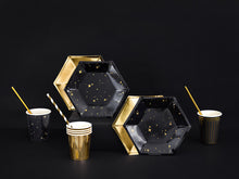 Load image into Gallery viewer, Let&#39;s Celebrate plates, Black, 20 cm
