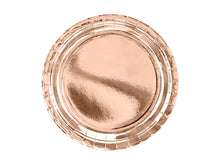Load image into Gallery viewer, Rose Gold Paper Plates - 23cm
