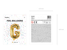 Load image into Gallery viewer, Gold Foil balloon Letter ''G''
