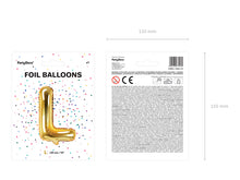Load image into Gallery viewer, Gold Foil balloon Letter &#39;&#39;L&#39;&#39;
