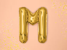 Load image into Gallery viewer, Gold Foil balloon Letter ''M'
