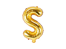 Load image into Gallery viewer, Gold Foil balloon Letter ''S''

