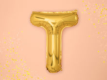 Load image into Gallery viewer, Gold Foil balloon Letter ''T''
