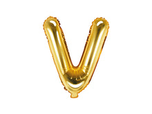 Load image into Gallery viewer, Gold Foil balloon Letter ''V"
