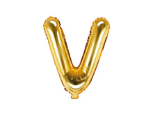 Load image into Gallery viewer, Gold Foil balloon Letter &#39;&#39;V&quot;
