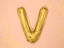 Load image into Gallery viewer, Gold Foil balloon Letter ''V"
