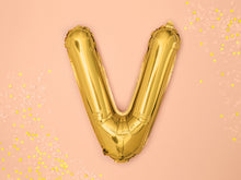 Load image into Gallery viewer, Gold Foil balloon Letter &#39;&#39;V&quot;

