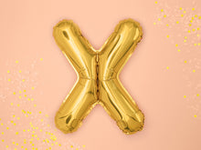 Load image into Gallery viewer, Gold Foil balloon Letter ''X''
