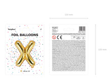 Load image into Gallery viewer, Gold Foil balloon Letter ''X''
