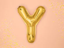 Load image into Gallery viewer, Gold Foil balloon Letter 'Y'
