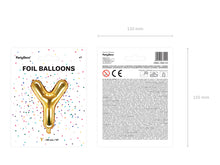 Load image into Gallery viewer, Gold Foil balloon Letter 'Y'
