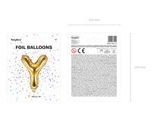 Load image into Gallery viewer, Gold Foil balloon Letter &#39;Y&#39;
