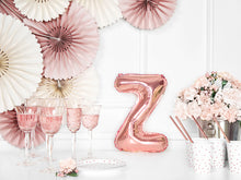 Load image into Gallery viewer, Rose Gold Foil balloon Letter 'Z'
