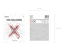 Load image into Gallery viewer, Rose Gold Foil balloon Letter ''X''
