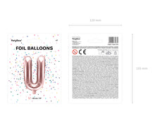 Load image into Gallery viewer, Rose Gold Foil balloon Letter &#39;&#39;U&#39;&#39;
