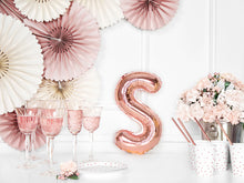 Load image into Gallery viewer, Rose Gold Foil balloon Letter &#39;&#39;S&#39;&#39;
