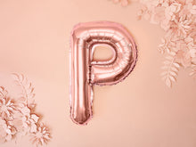 Load image into Gallery viewer, Rose Gold Foil balloon Letter 'P'
