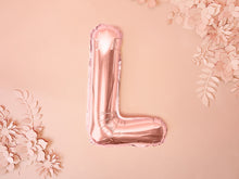 Load image into Gallery viewer, Rose Gold Foil balloon Letter &#39;&#39;L&#39;
