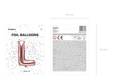 Load image into Gallery viewer, Rose Gold Foil balloon Letter &#39;&#39;L&#39;
