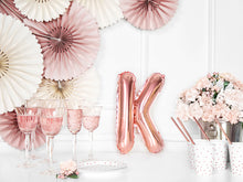 Load image into Gallery viewer, Rose Gold Foil balloon Letter &#39;&#39;K&#39;&#39;
