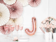 Load image into Gallery viewer, Rose Gold Foil balloon Letter &#39;J&#39;
