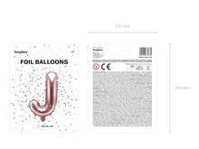 Load image into Gallery viewer, Rose Gold Foil balloon Letter &#39;J&#39;
