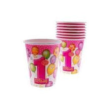 Load image into Gallery viewer, Pink Balloons Cups 8 Pack
