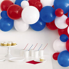 Load image into Gallery viewer, Red White &amp; Blue Balloon Arch
