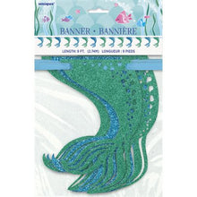 Load image into Gallery viewer, Mermaid Glitter Garland, 9 ft
