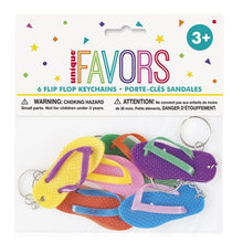 Load image into Gallery viewer, Flip Flop Key Chains 6 Pack
