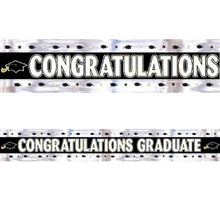 Load image into Gallery viewer, Congratulations Graduate Foil Banner (2.74m)
