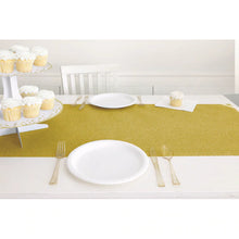 Load image into Gallery viewer, Gold Glitter Plastic Table Runner
