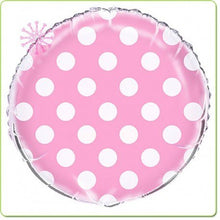 Load image into Gallery viewer, Light Pink Polka Dot Foil Balloon 18in
