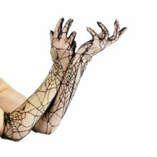 Load image into Gallery viewer, Spiderweb Lace Gloves
