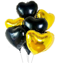 Load image into Gallery viewer, Solid Heart Foil Balloon 18&quot;, Packaged - Black
