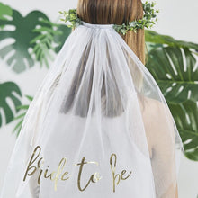 Load image into Gallery viewer, Ginger Ray -  Eucalyptus Bridal Crown With Veil
